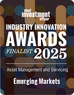 Logo: 2025 CHIEF INVESTMENT OFFICER Asset Management & Servicing: Emerging Markets Desk Plaque