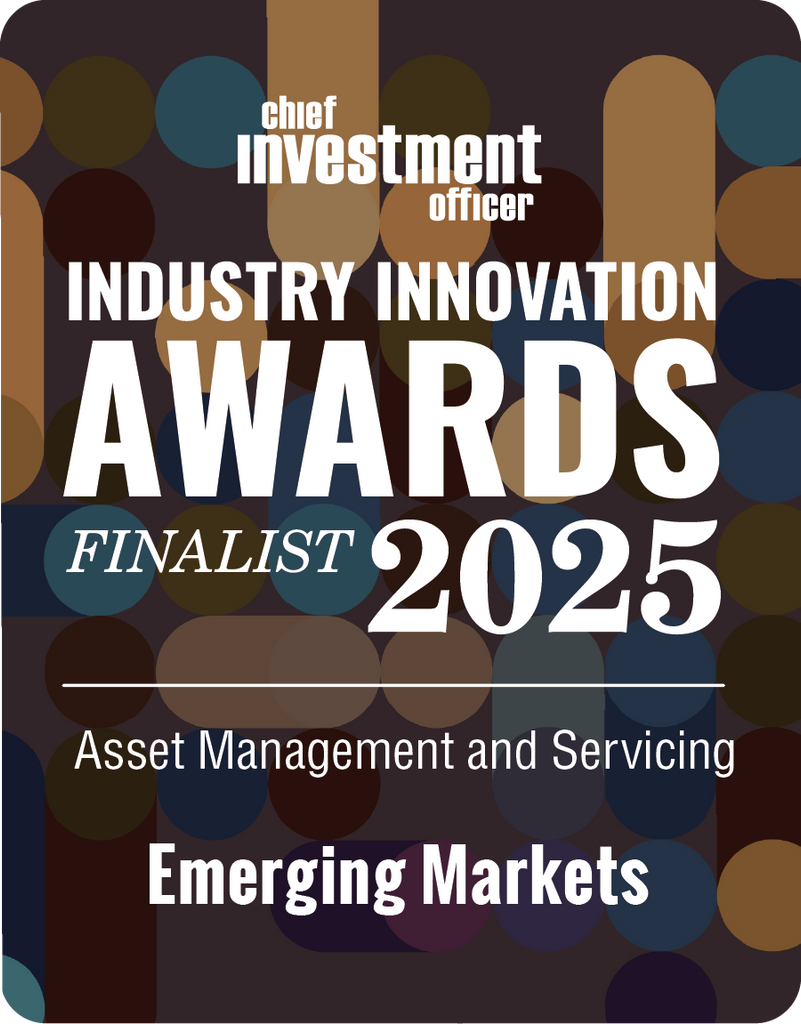 2025 CHIEF INVESTMENT OFFICER Asset Management & Servicing Finalist: Emerging Markets Desk Plaque