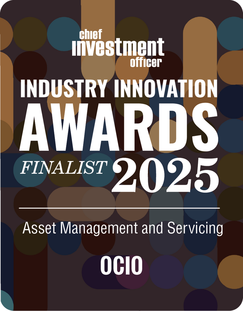 2025 CHIEF INVESTMENT OFFICER Asset Management & Servicing Finalist: OCIO Desk Plaque