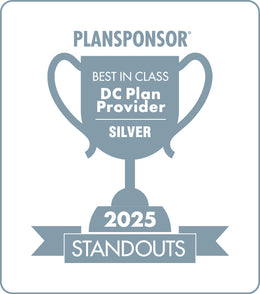 Logo: 2025 PLANSPONSOR Best in Class DC Plan Provider Standouts _ Silver: Generic