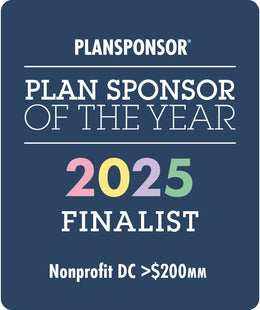Logo: 2025 PLANSPONSOR Plan Sponsor Of Year_ Nonprofit DC >$200MM, Desk Plaque