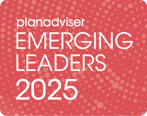 Logo: 2025 PLANADVISER Emerging Leaders Desk Plaque