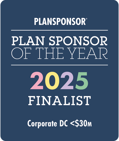 Logo: 2025 PLANSPONSOR Plan Sponsor Of Year Finalists_Corporate DC <$30MM