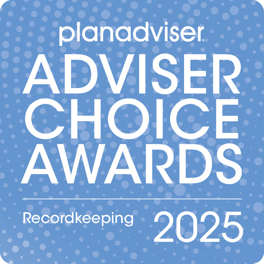 Logo: 2025 PLANADVISER Adviser Choice Awards_Recordkeeping