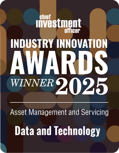 Logo: 2025 CHIEF INVESTMENT OFFICER Asset Management & Servicing: Data & Technology Desk Plaque