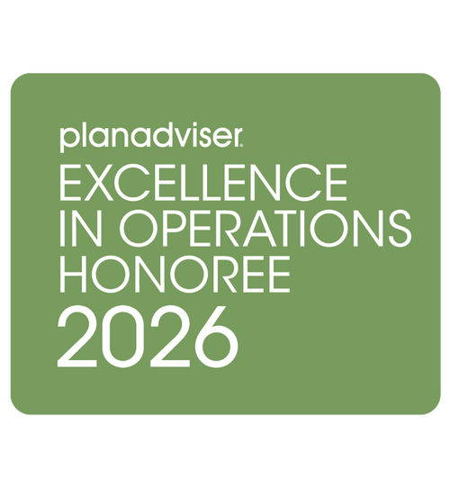 Logo: 2026 PLANADVISER Excellence in Operations Honoree 2026 Desk Plaque