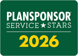 Logo: 2026 PLANSPONSOR Service Star Desk Plaque