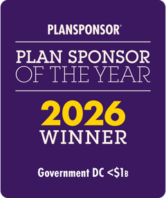 Logo: 2026 PLANSPONSOR  Plan Sponsor Of Year - Government DC <$1B