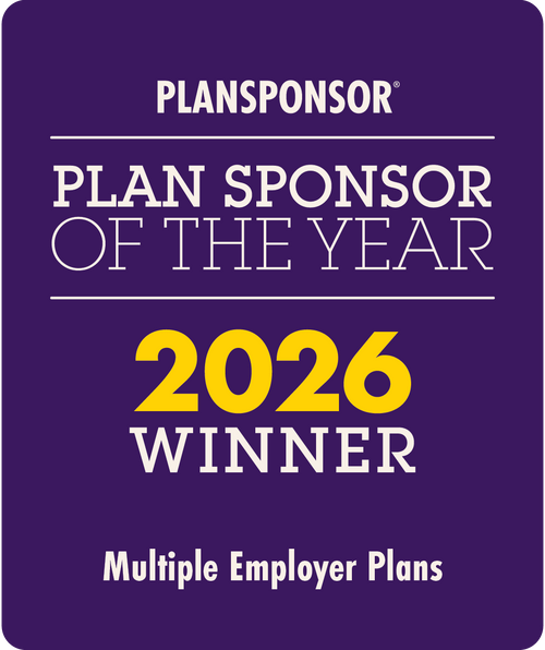 Logo: 2026 PLANSPONSOR Plan Sponsor Of Year - Multiple Employer Plans