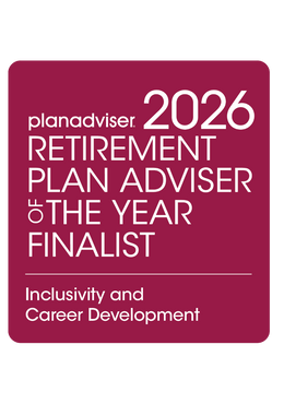 Logo: 2026 PLANADVISER Retirement Plan Adviser Of The Year - Inclusivity and Career Development
