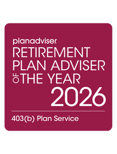 Logo: 2026 PLANADVISER Retirement Plan Adviser of the Year - 403(b) Plan Service Finalist