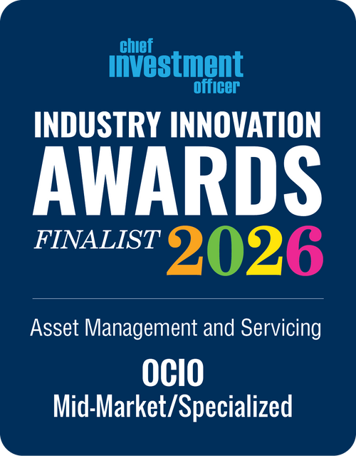 Logo: 2026 CHIEF INVESTMENT OFFICER Asset Management & Servicing: OCIO - Mid-Market/Specialized Desk Plaque