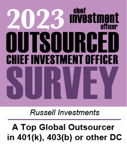 Logo: 2023 OCIO Survey logo _A Top Global Outsourcer in 401k, 403b or other DC