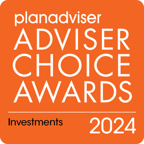 Logo: 2024 PLANADVISER Adviser Choice Awards_Investments