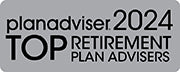 LOGO: 2024 PLANADVISER Top Retirement Desk Plaque 5x7