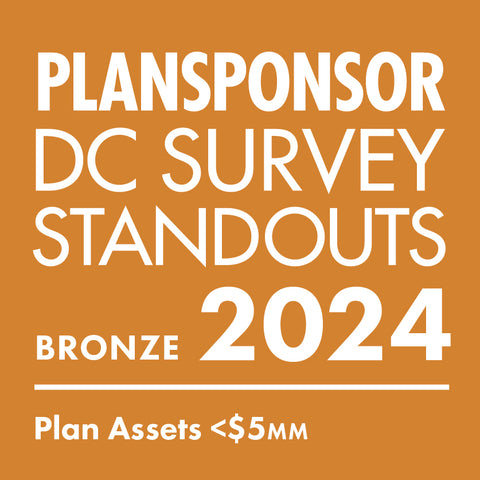 Logo: 2024 PLANSPONSOR DC Standout_ Bronze: Plan Assets <$5MM