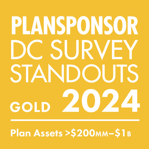 Logo: 2024 PLANSPONSOR DC Standout_ Gold: Plan Assets >$200MM–$1B