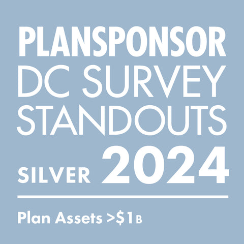 Logo: 2024 PLANSPONSOR DC Standout_ Silver: Plan Assets >$1B