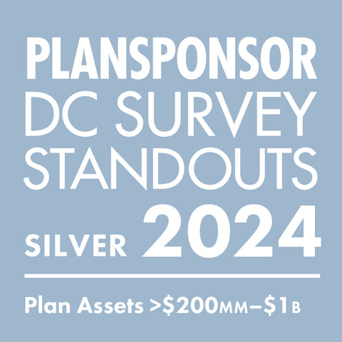 Logo: 2024 PLANSPONSOR DC Standout_ Silver: Plan Assets >$200MM–$1B
