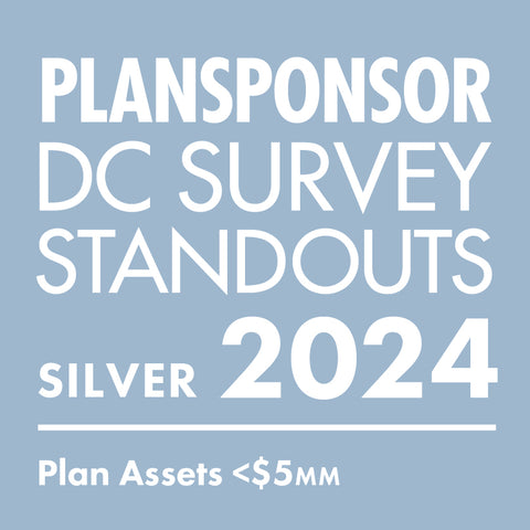 Logo: 2024 PLANSPONSOR DC Standout_ Silver: Plan Assets <$5MM