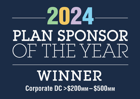 Logo: 2024 PLANSPONSOR Plan Sponsor of the Year Winner_ Corporate DC >$200MM to $500MM