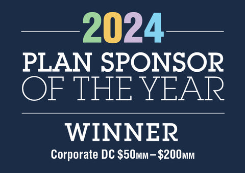 Logo: 2024 PLANSPONSOR Plan Sponsor Of Year Winner_ Corporate DC $50MM - $200MM