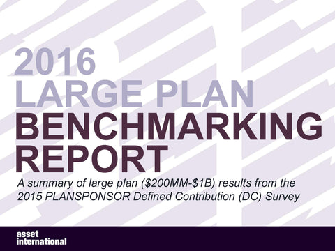 2016 Large Plan Benchmarking Report