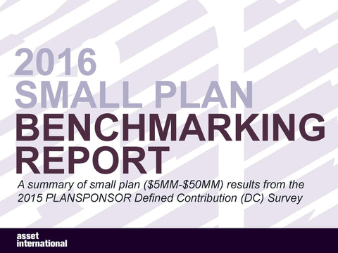 2016 Small Plan Benchmarking Report