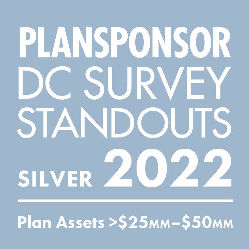 Logo: 2022 PLANSPONSOR DC Standout_ Silver: Plan Assets >$25MM–$50MM
