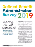 2019 Defined Benefit Administration Survey