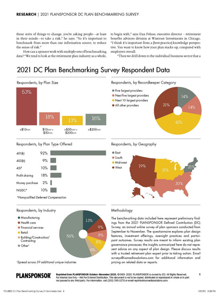 2021 DC Survey Plan Benchmarking Survey Snapshot – ISS Market ...